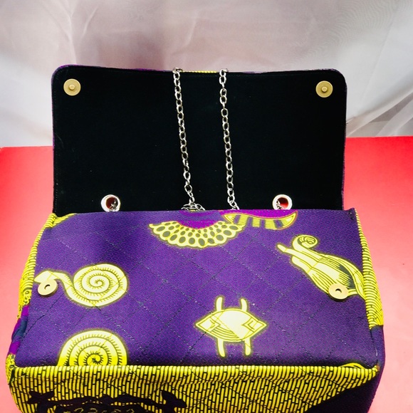 Quilted ankara satchel - Picture 5 of 7